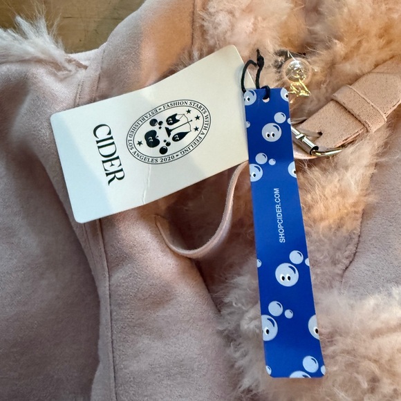 Cider Pink Faux Fur Trim Jacket - Picture 4 of 10